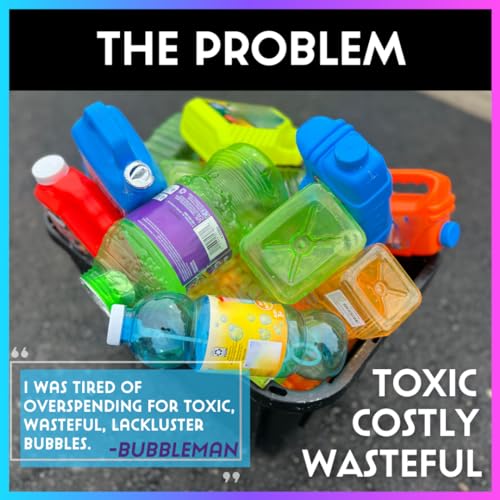 Colorful Bubble Machine Mix Pouch. Makes 10 Gallons